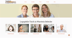 Desktop Screenshot of logopaedie-tisch.de